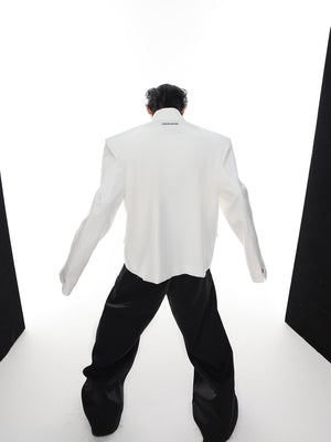Metal-Clasp Stand-Collar Jacket - product image 5