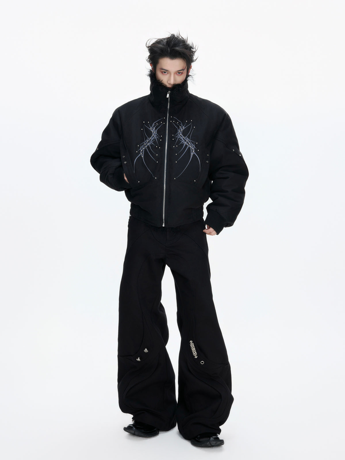 Heavyweight Embroidered Cropped Jacket - product image 4