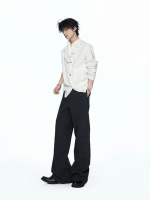 Asymmetric Studded Knit Sweater - product image 5
