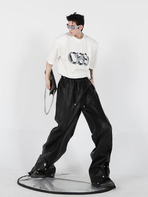Dimensional Letter Print Oversized T-Shirt - product image 5