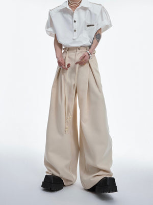 Pleated Wide-Leg Trousers - product image 2
