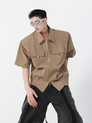 Cropped Zip Polo Jacket - product image 4