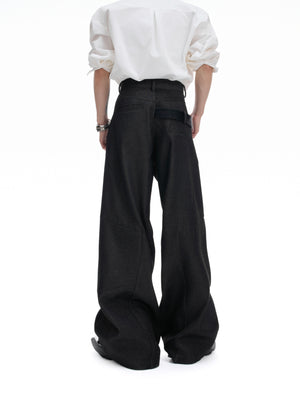 Cotton Crocodile-Panel Straight-Leg Pants - product image 3