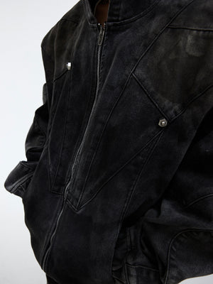Deconstructed Hooded Denim Jacket - product image 3