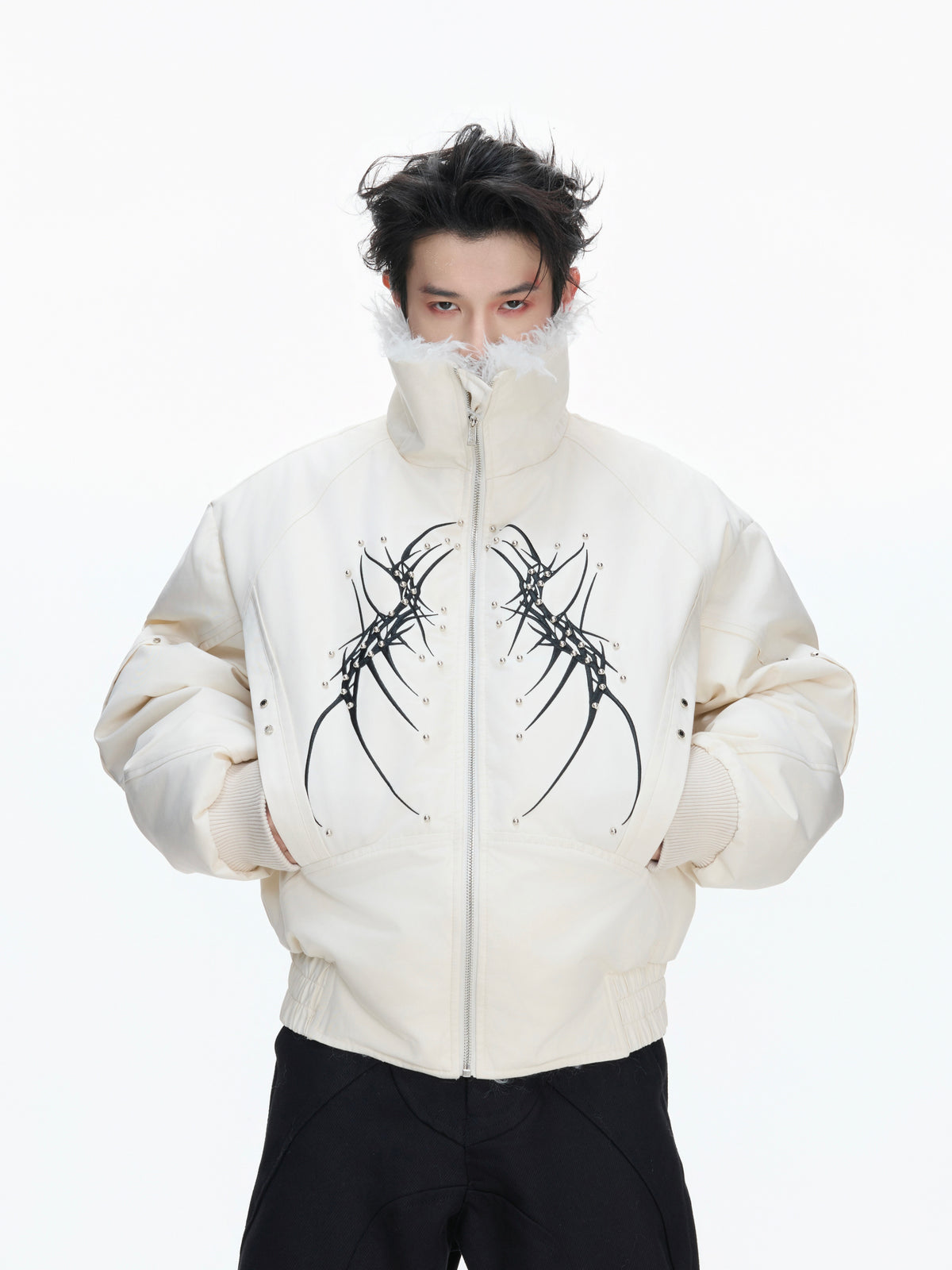 Heavyweight Embroidered Cropped Jacket - product image 2