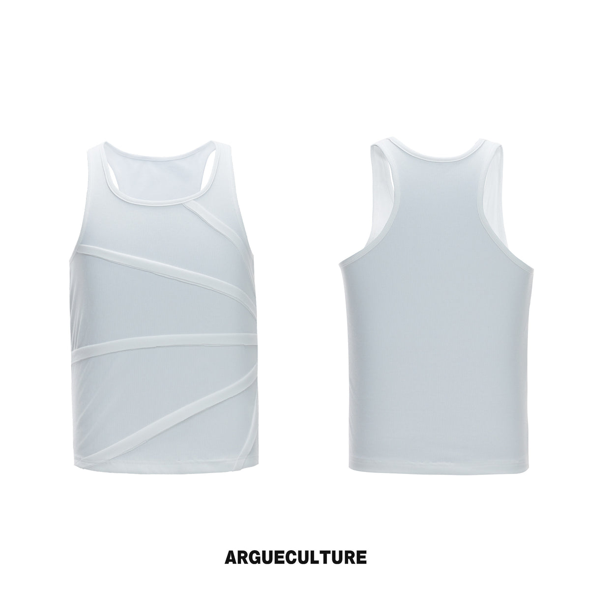 Asymmetric Ribbed Tank Top - variant image 7