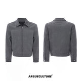 Contrast Lapel Cotton Jacket and Pants Set - product image 5