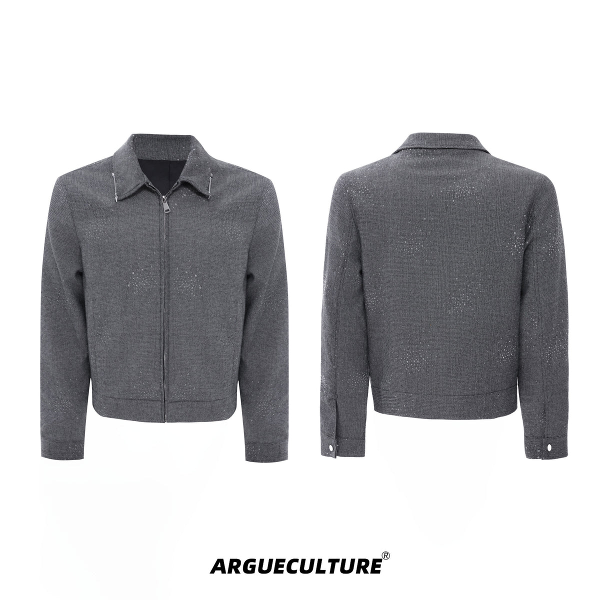 Contrast Lapel Cotton Jacket and Pants Set - product image 5