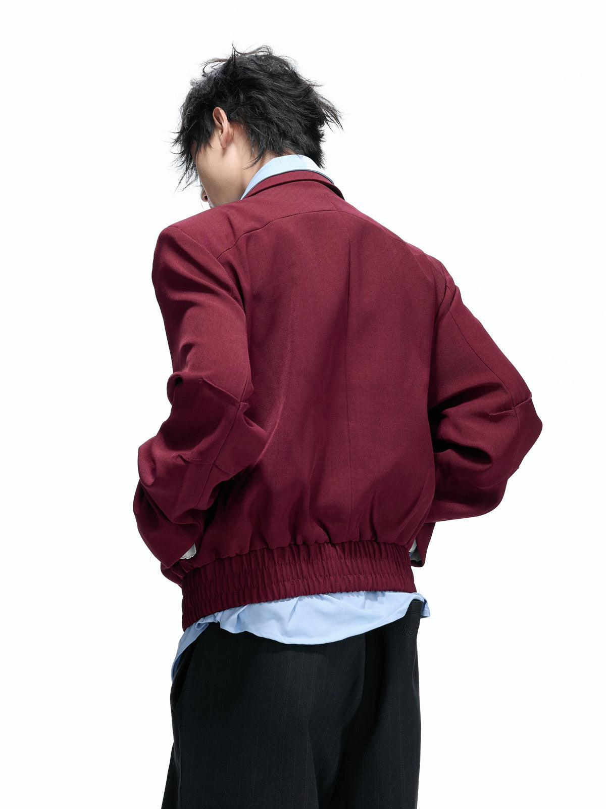 Faux-Layer Cropped Boxy Jacket - product image 5