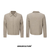 Contrast Lapel Cotton Jacket and Pants Set - product image 5