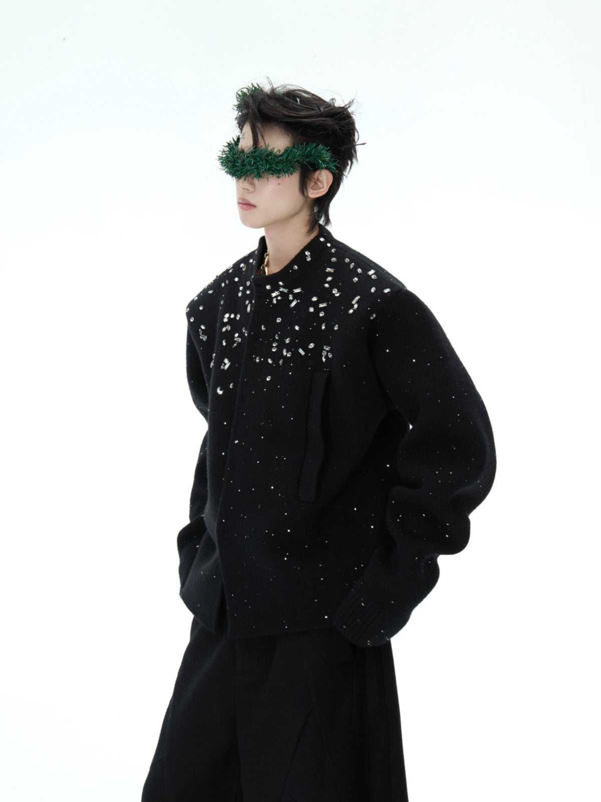 Snowflake Rhinestone Cardigan Sweater - product image 3