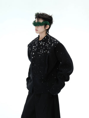 Snowflake Rhinestone Cardigan Sweater - product image 3