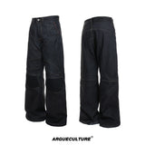 Deconstructed Black Raw Denim Jeans - product image 5