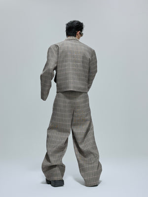 Houndstooth Cropped Jacket and Trousers - product image 4