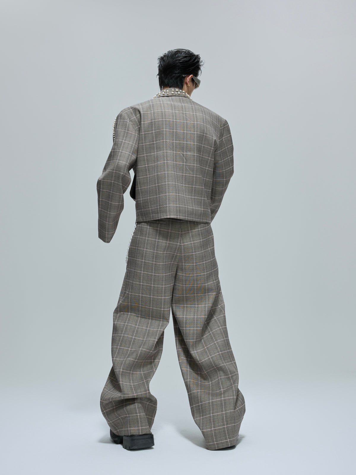 Houndstooth Cropped Jacket and Trousers - product image 4