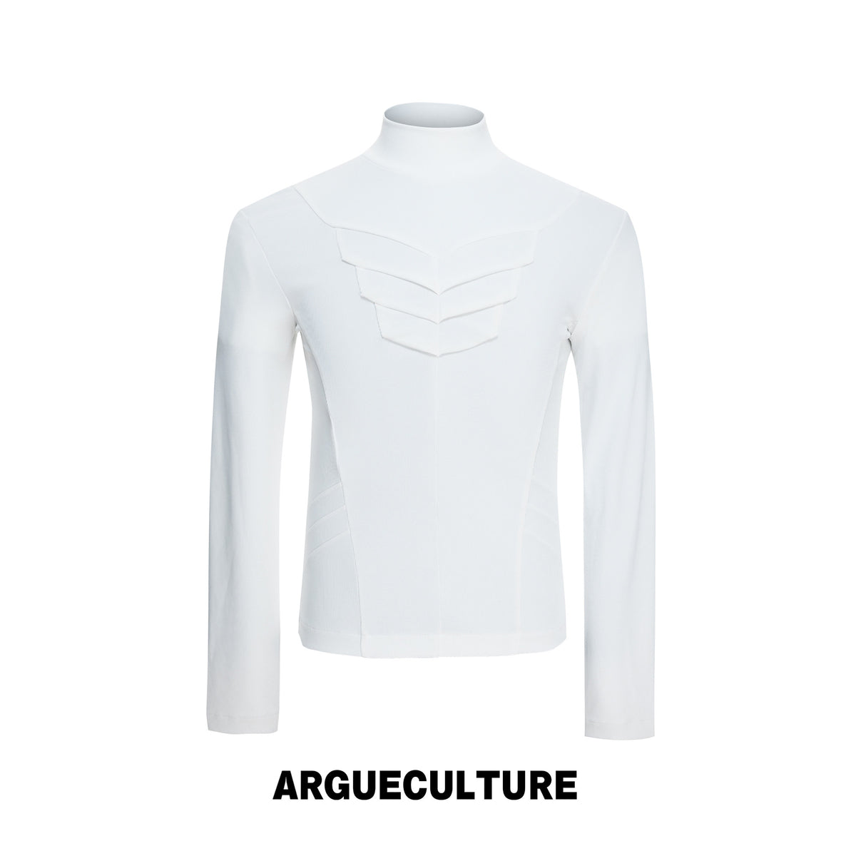 Structured Pleated Mock-Neck Top - product image 5