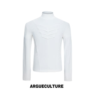 Structured Pleated Mock-Neck Top - product image 5