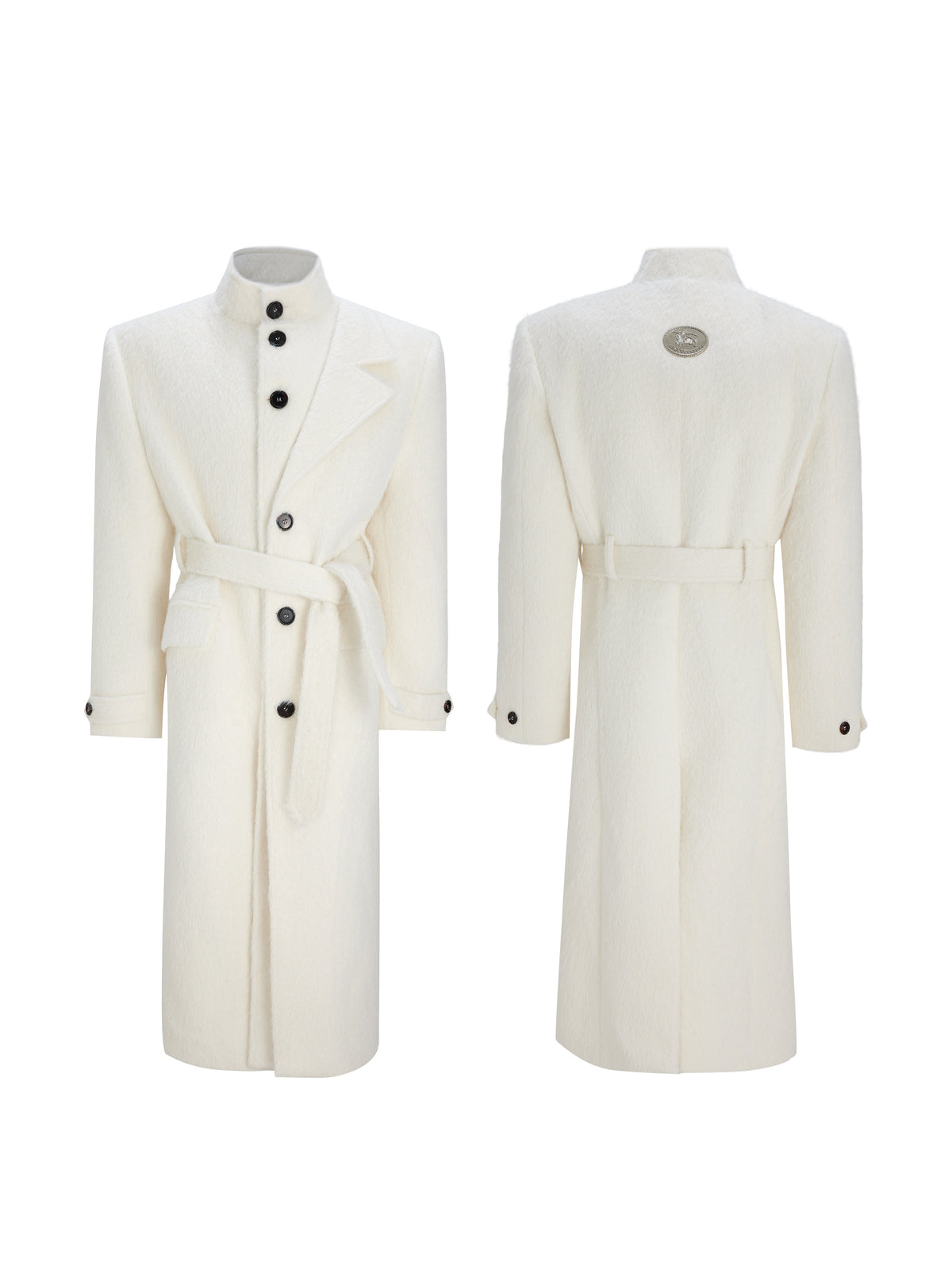 Deconstructed Wool-Blend Long Coat - product image 2