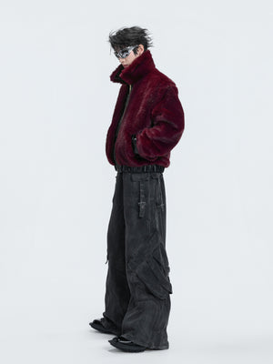 Reversible Leather Fur-Collar Jacket - product image 4