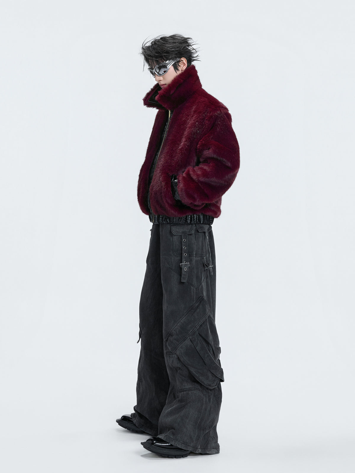 Reversible Leather Fur-Collar Jacket - product image 4