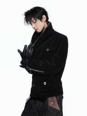 Crocodile-Texture Double-Zip Jacket - product image 5