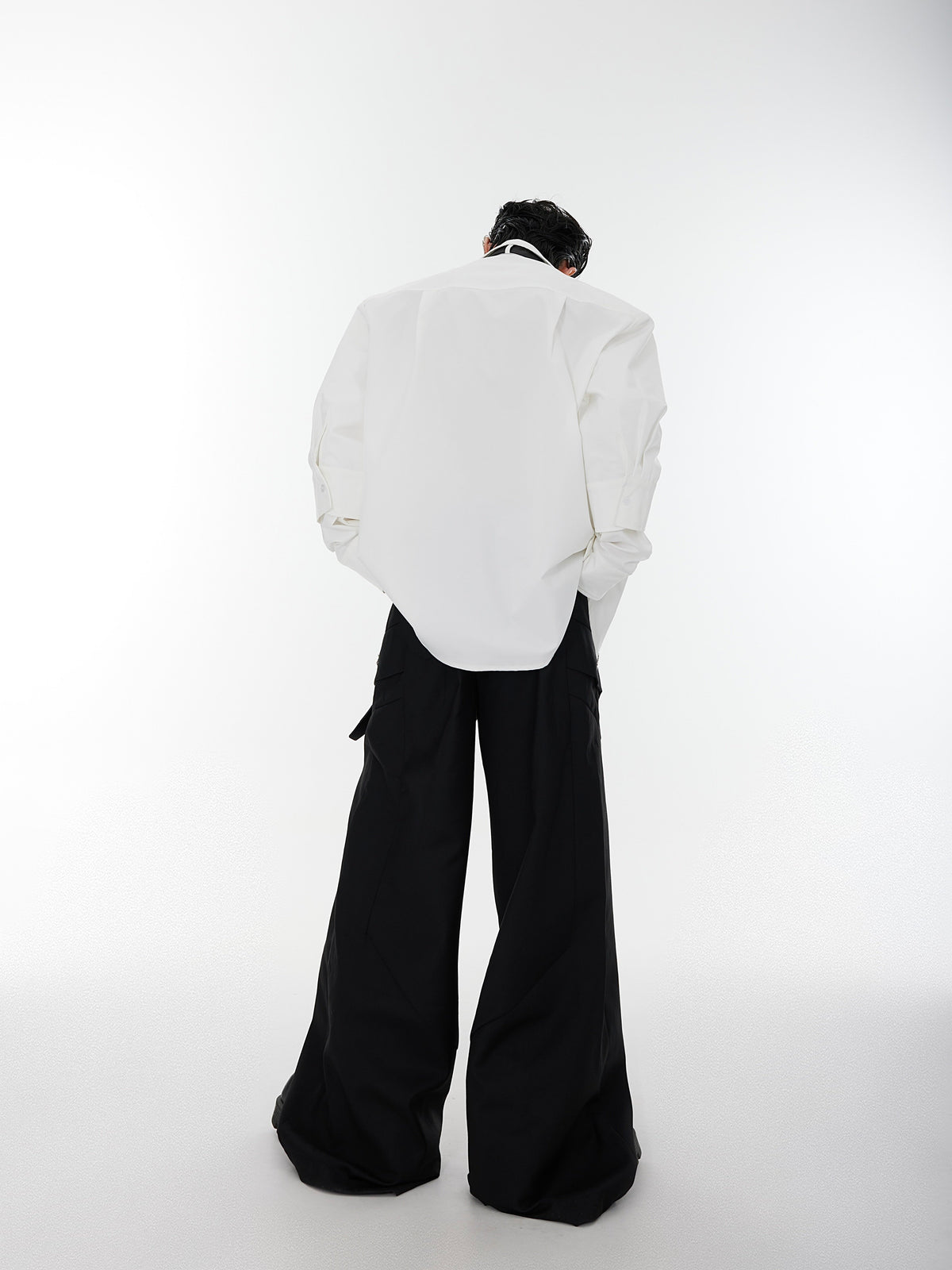Relaxed Double-Cuff Tie Shirt - product image 4