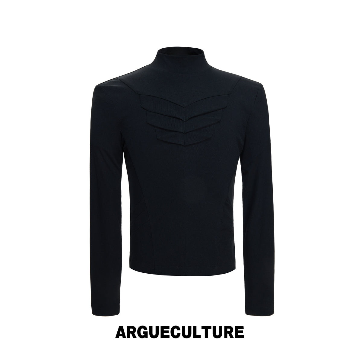 Structured Pleated Mock-Neck Top - product image 5