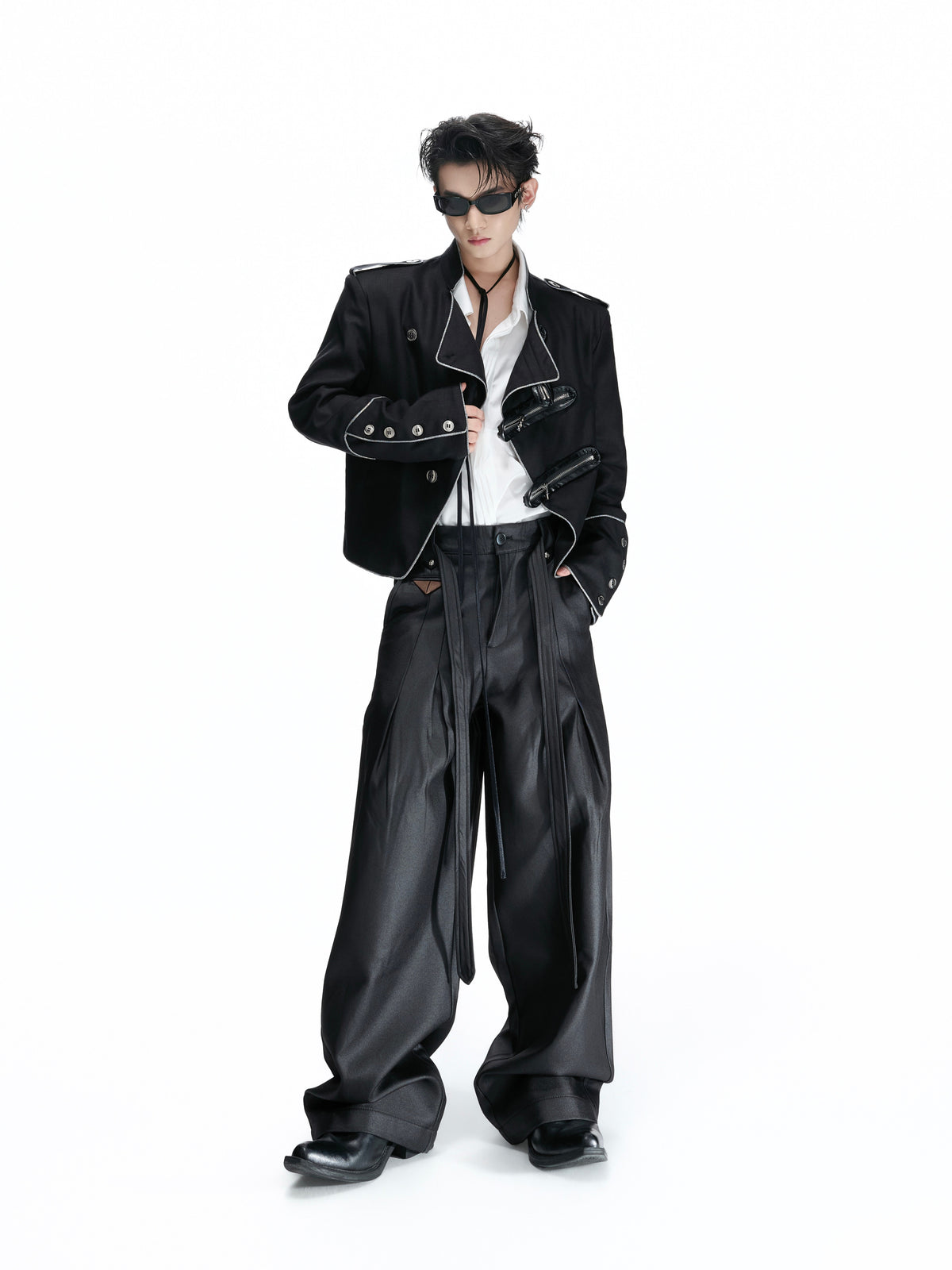 Stand-Collar Asymmetric Zip Jacket - product image 3