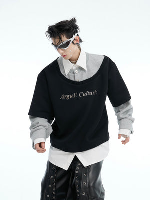 Color-Blocked Three-Piece Long-Sleeve T-Shirt - product image 1