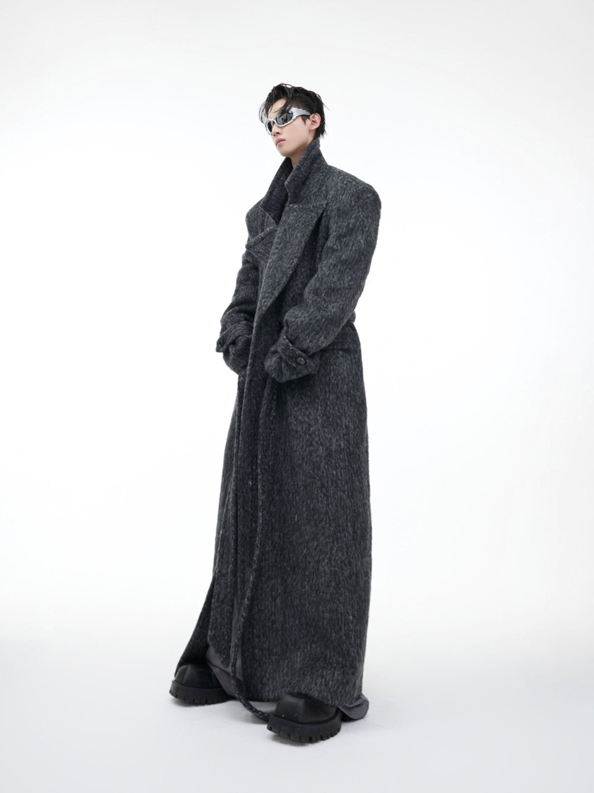 Belted Double-Breasted Wool-Blend Coat - product image 4