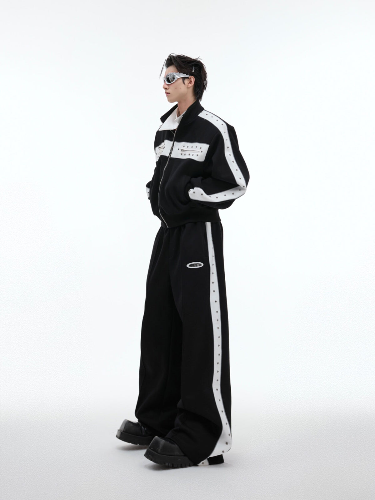 Relaxed Studded Zip Hoodie - product image 2