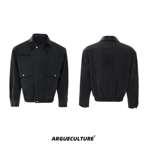 Contrast Lapel Workwear Jacket - product image 5