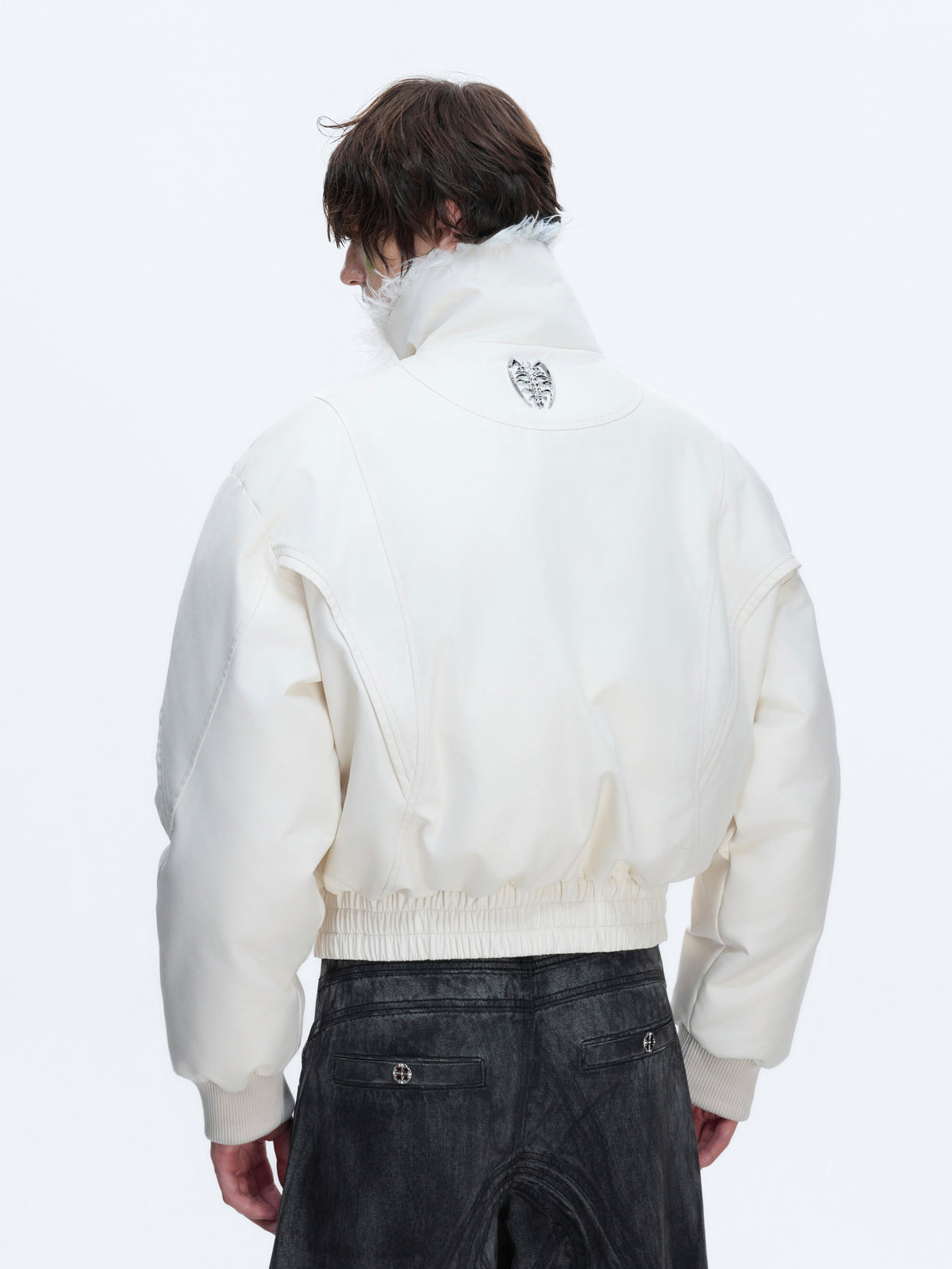 Heavyweight Embroidered Cropped Jacket - product image 5
