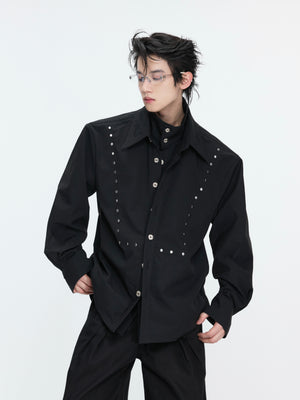 Mock-Layer Lapel Shirt - product image 5