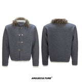 Shimmer Knit Cardigan with Fur Collar - product image 5