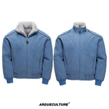 Washed Canvas Fleece-Lined Cropped Jacket - product image 5