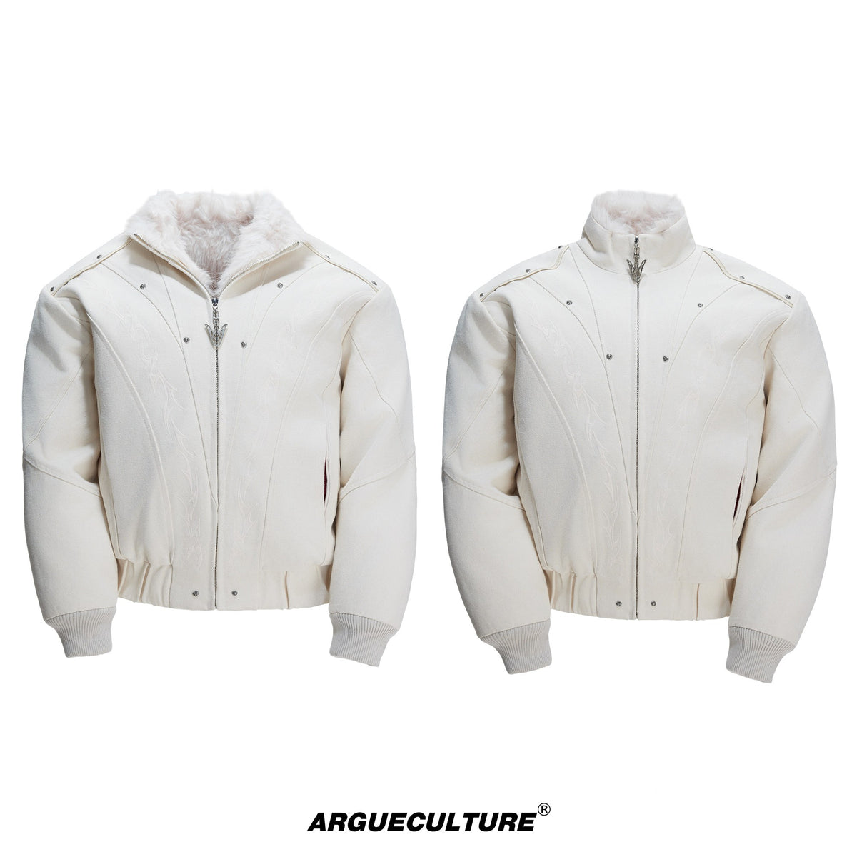 Washed Canvas Fleece-Lined Cropped Jacket - product image 5