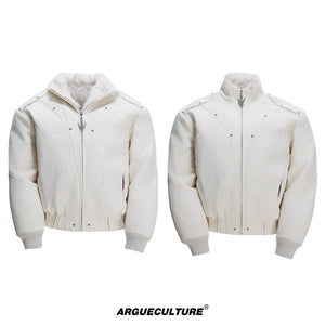 Washed Canvas Fleece-Lined Cropped Jacket - product image 5