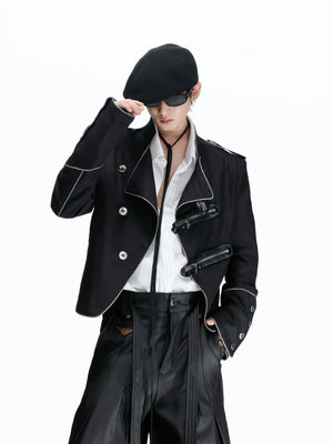 Stand-Collar Asymmetric Zip Jacket - product image 2