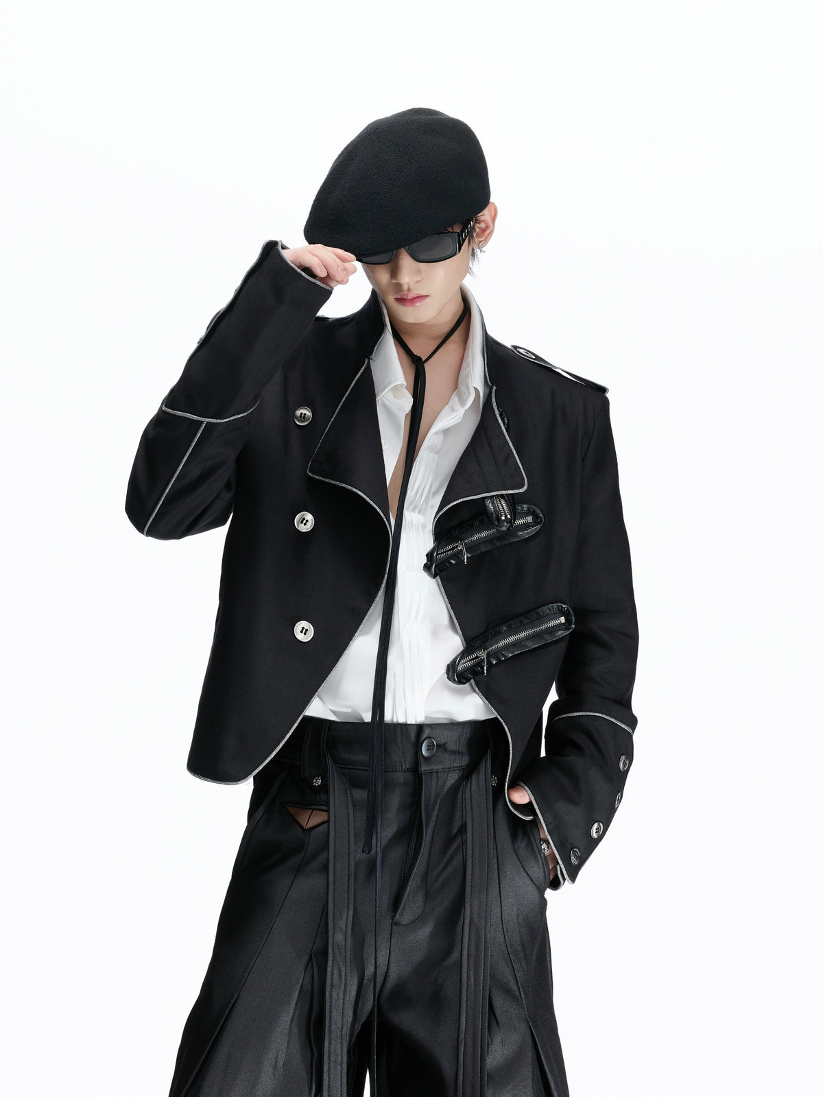 Stand-Collar Asymmetric Zip Jacket - product image 2