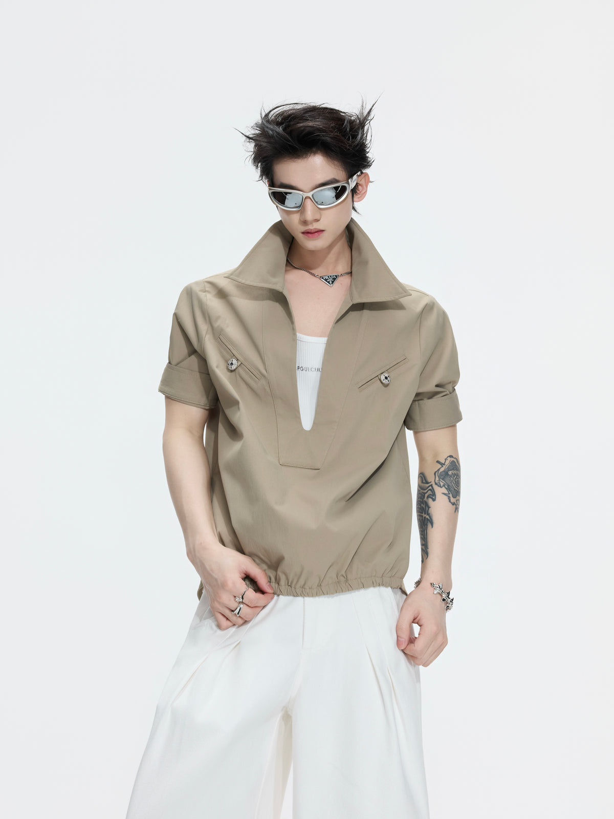 Mock-Layered Utility Shirt - product image 1