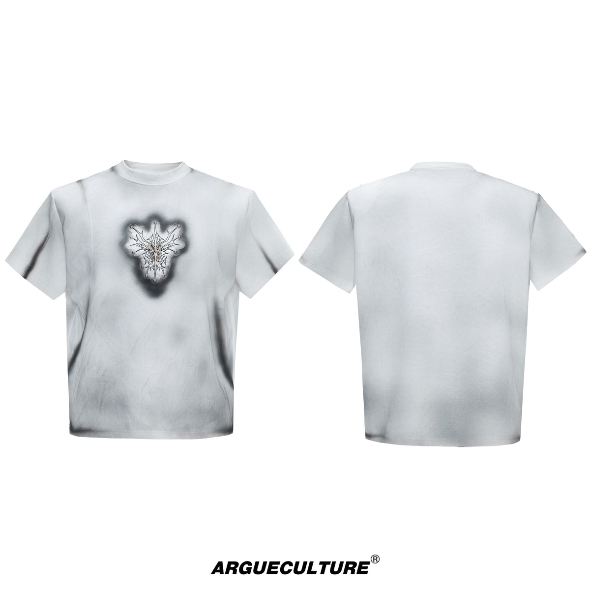 Hand-Painted Colorblock Shoulder T-Shirt - product image 5