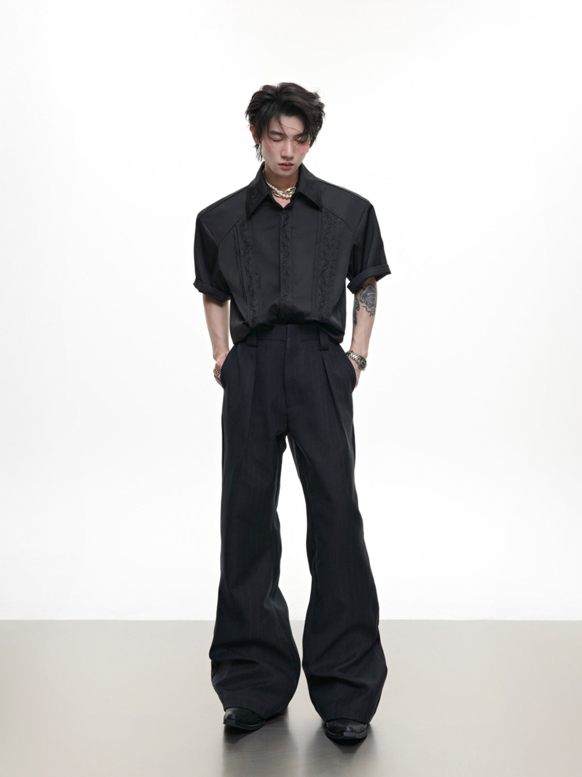 Micro-Flare Wool-Blend Trousers - product image 4