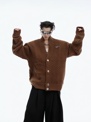 Textured V-Neck Cardigan Sweater - product image 5
