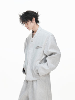 Cotton-Wool Cropped Jacket - product image 3