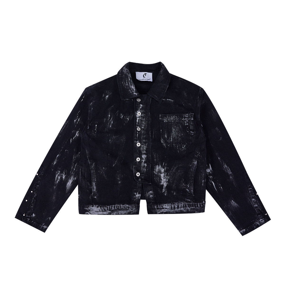 Distressed Painted Denim Jacket - product image 5