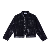 Distressed Painted Denim Jacket - product image 5