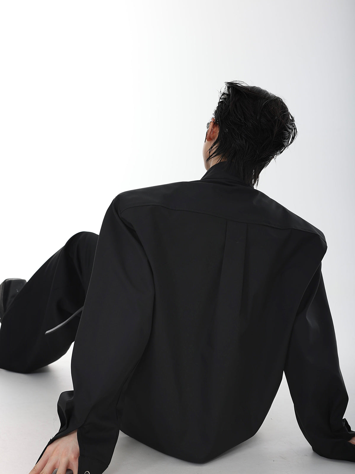 Pleated Stand-Collar Shirt - product image 3