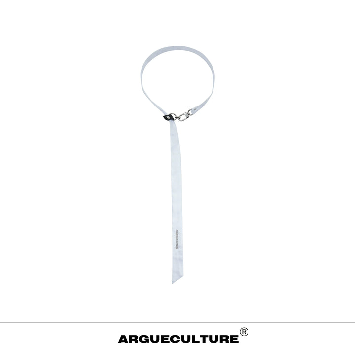 Metal PU Buckle Tie with Chain Design - ArgueCulture