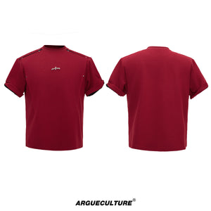 Contrast-Panel Unisex Crew Neck Tee - product image 5
